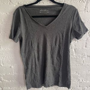 Eddie Bauer Favorite Tshirt sz L GRAY/grey